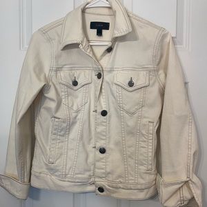 JCrew white Jean jacket